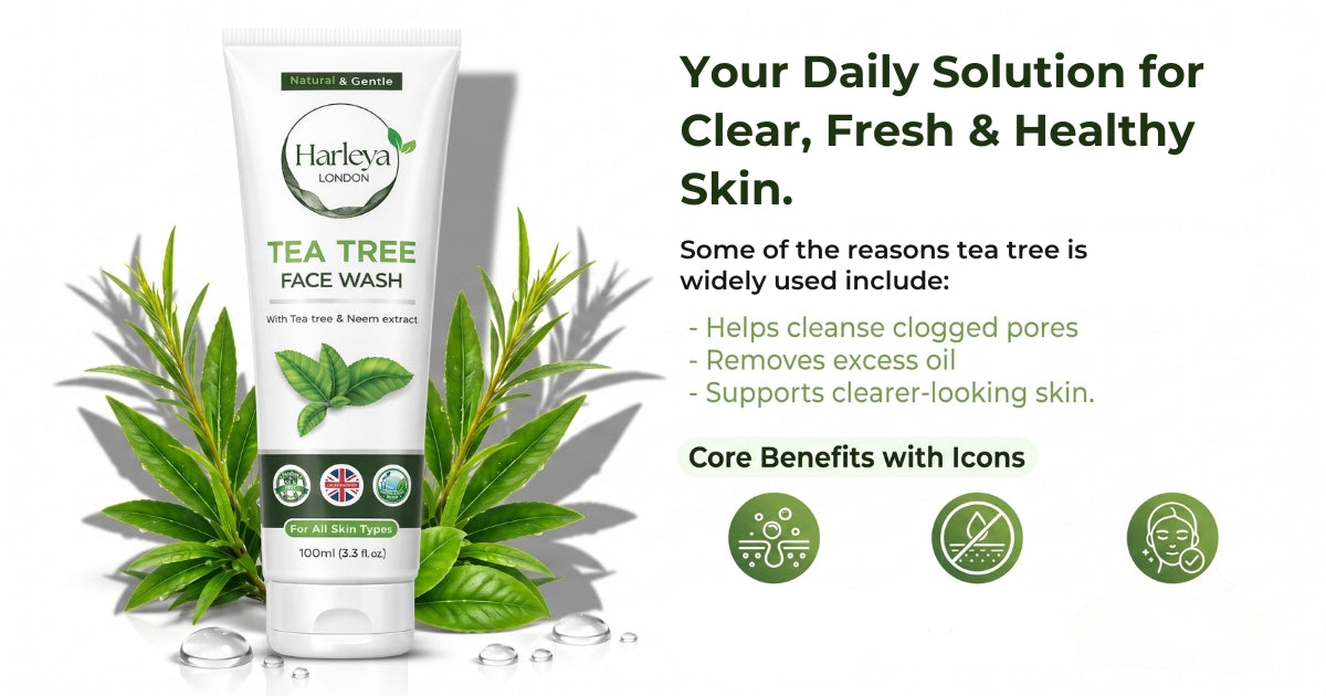 Tea Tree Face Wash | Clear &amp; Healthy Skin | Harleya