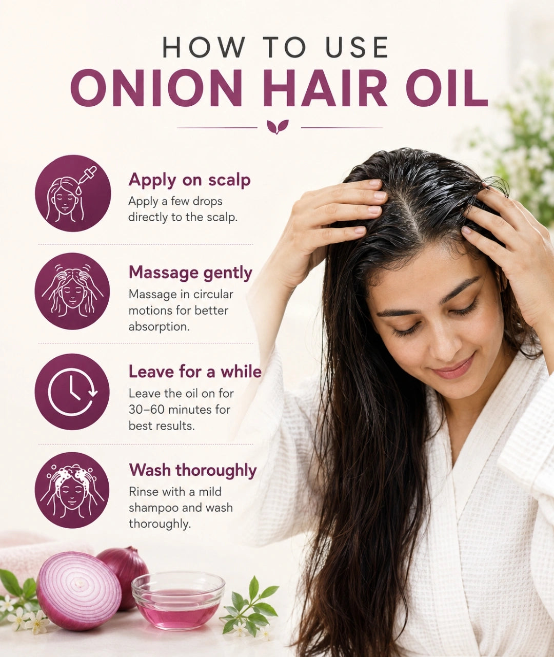 Onion + Biotin Hair Oil