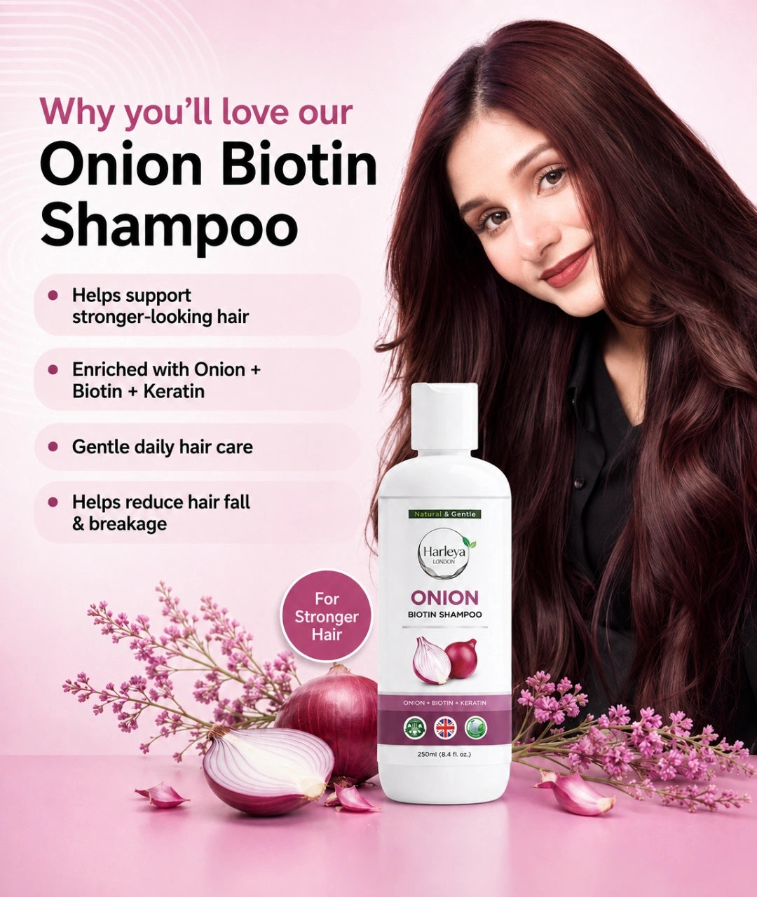 Onion + Biotin shampoo